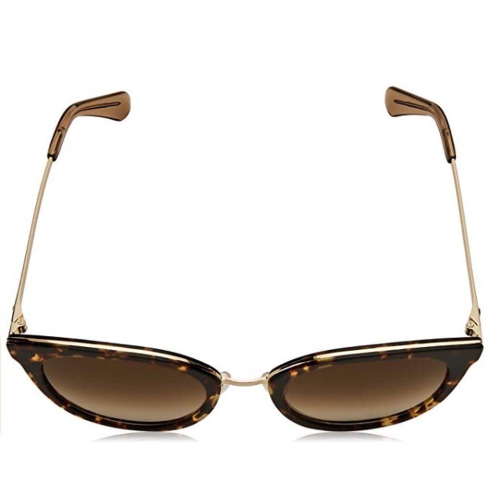 Kate Spade Jazzlyn Havana Gold Cat-Eye Sunglasses - Picture 4 of 8